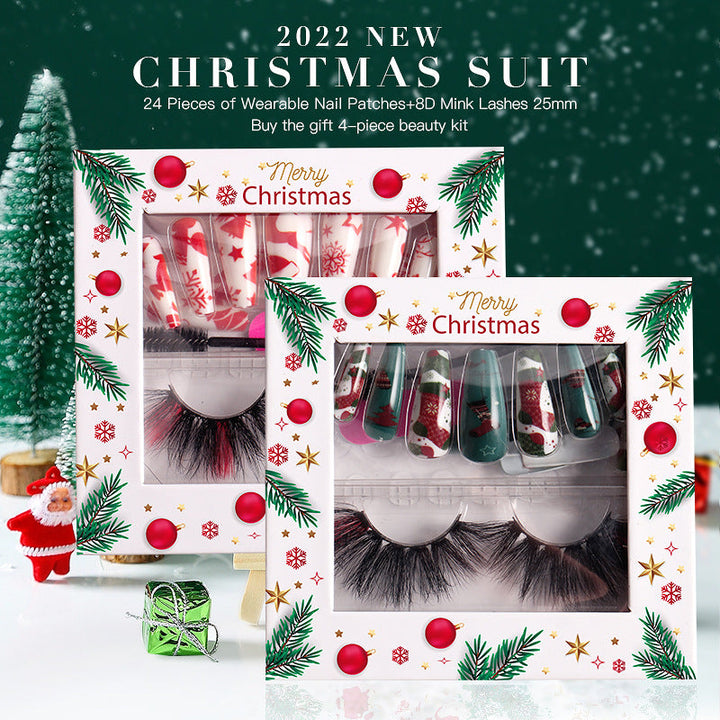 Christmas Nail and Lash Kit for Effortless Festive Glam