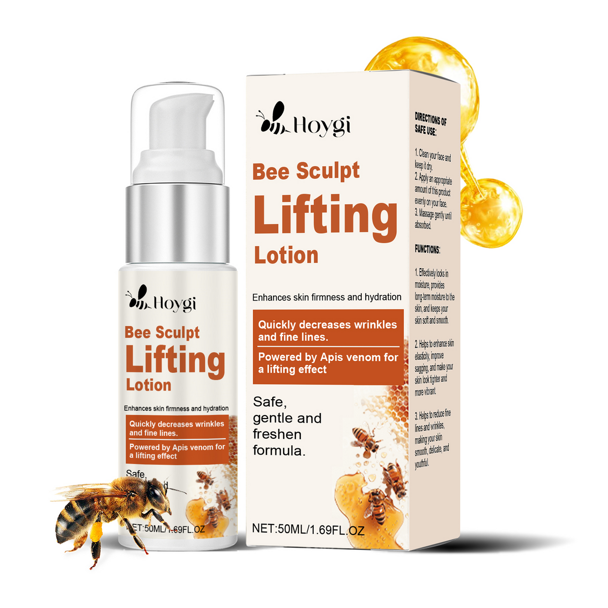 Bee Venom Firming Cream for Visible Skin Lifting
