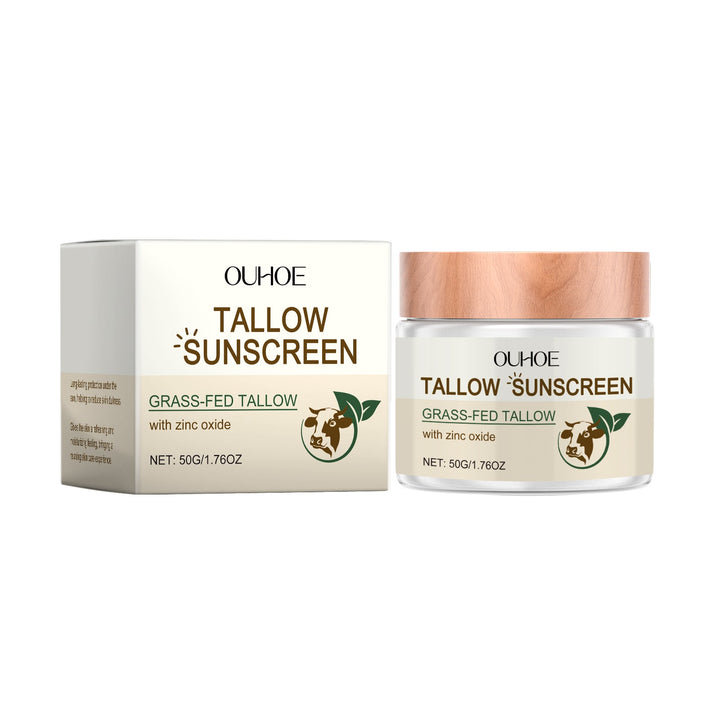 Tallow Zinc Oxide Sunscreen Cream for Daily Face Protection