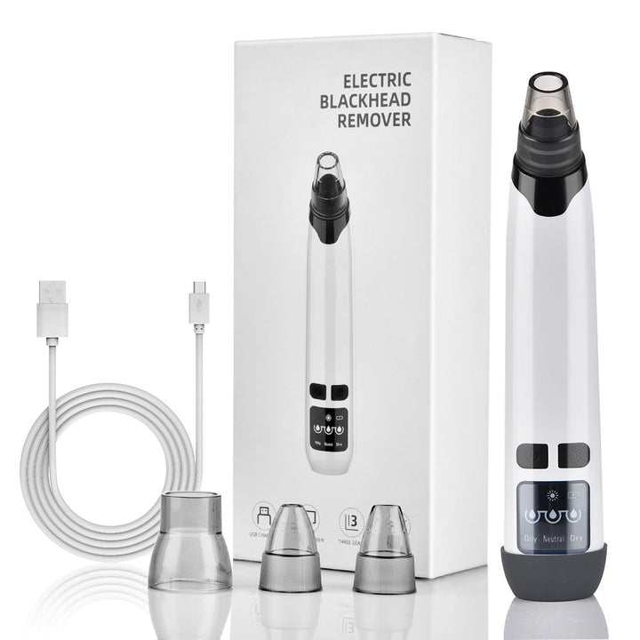 Pore Vacuum with Hot Compress — 3 Suction Levels for Clear
