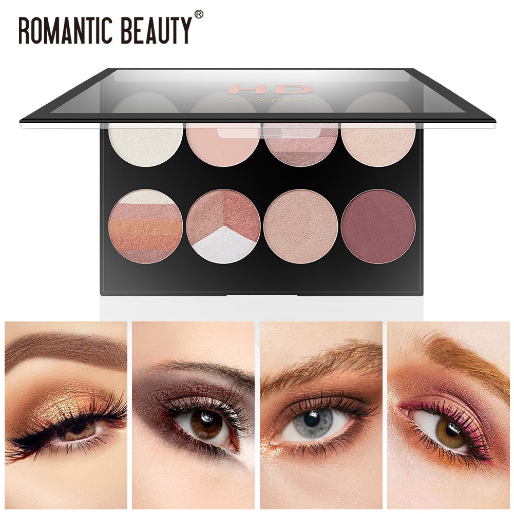 8-Shade Eyeshadow Palette | Matte & Pearl Nude Tones
