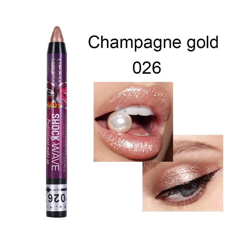 Eye and Lip Pencil Set: 36 Glitter Shades, 2-in-1