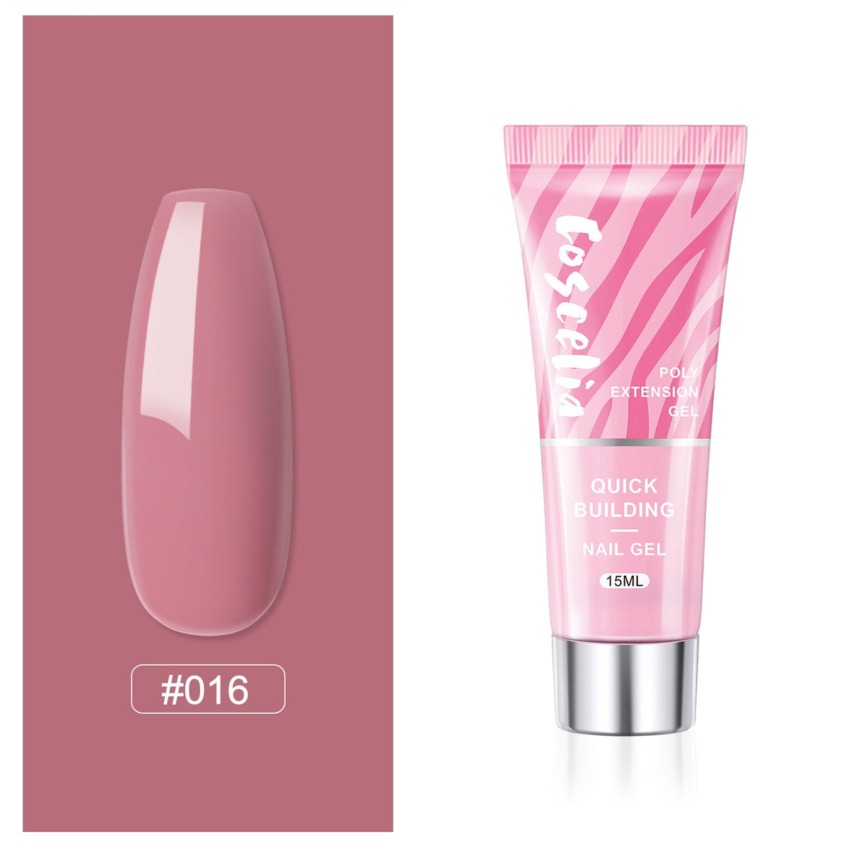 Poly Nail Extension Gel — Crystal-Infused, Quick-Building