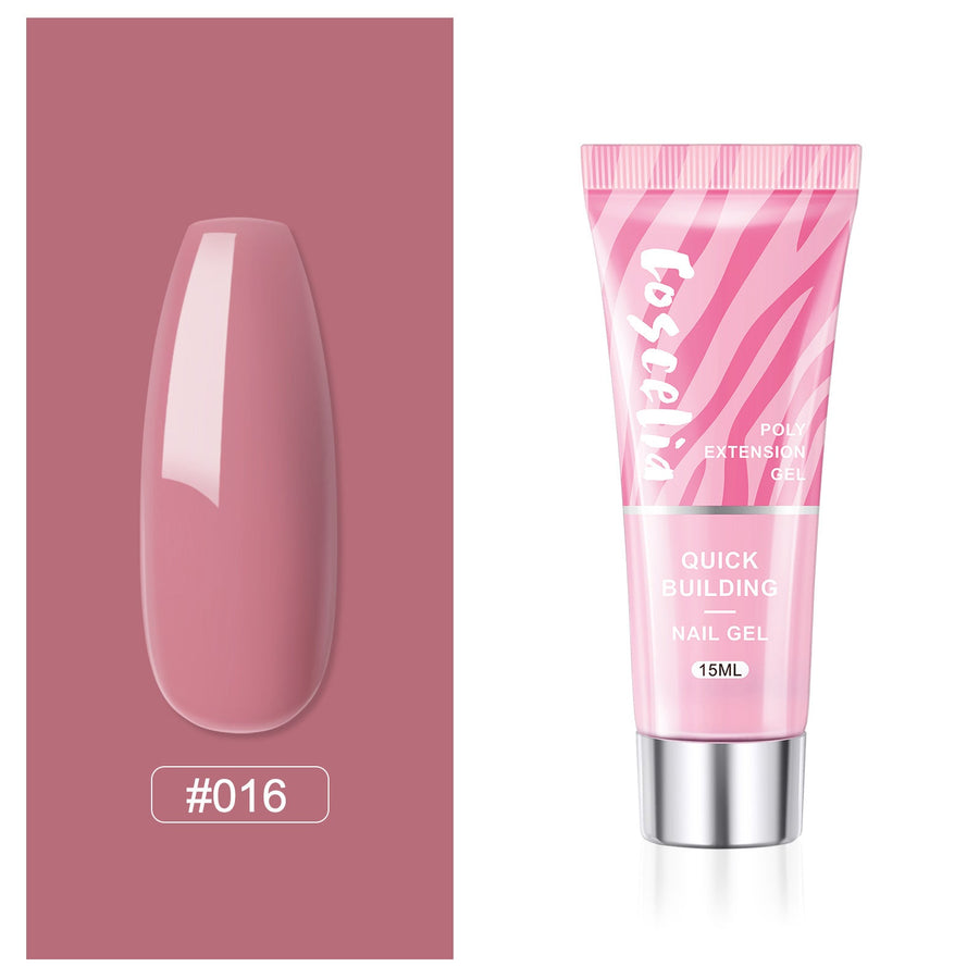 Poly Nail Extension Gel — Crystal-Infused, Quick-Building