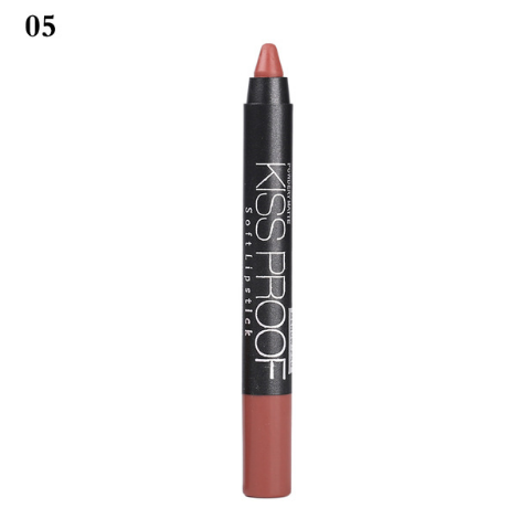 Waterproof Kiss-Proof Lip Pencil Lipstick, Longwear