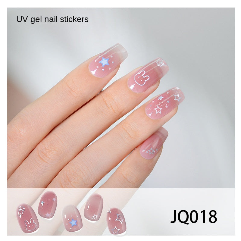 Semi-Cured UV Gel Nail Stickers — Salon Art in Seconds