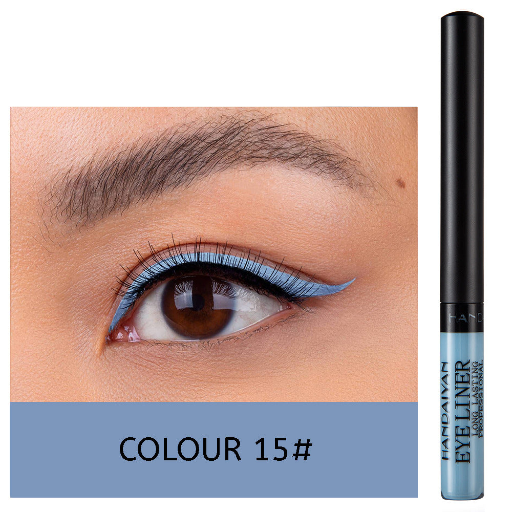 12-Color Matte Liquid Eyeliner Set for Bold Eye Looks