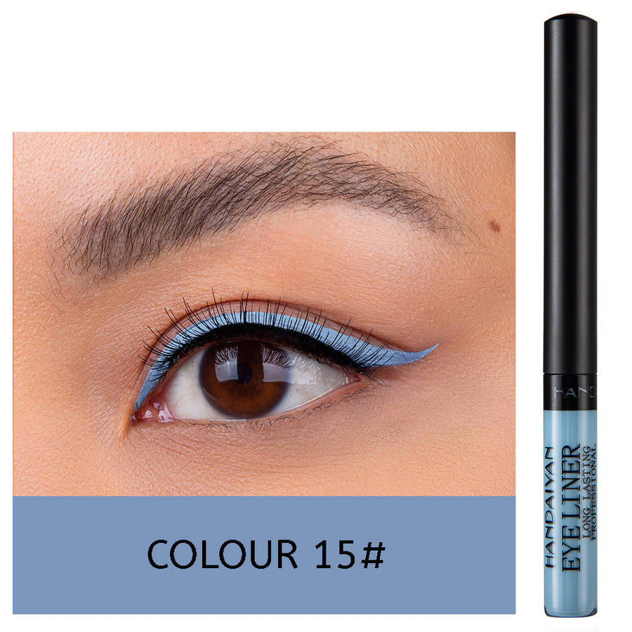 12-Color Matte Liquid Eyeliner Set for Bold Eye Looks