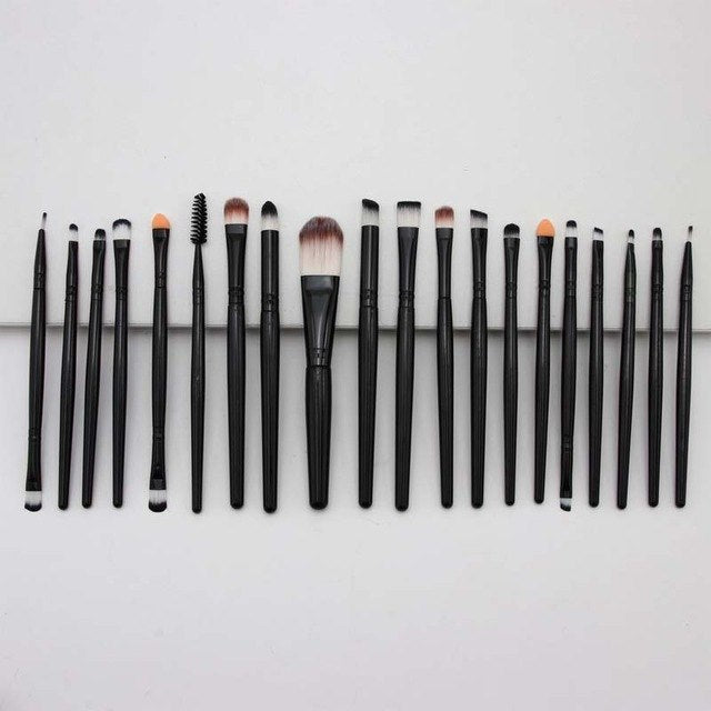 20‑Piece Makeup Brush Set — Complete Face &amp; Eye Kit