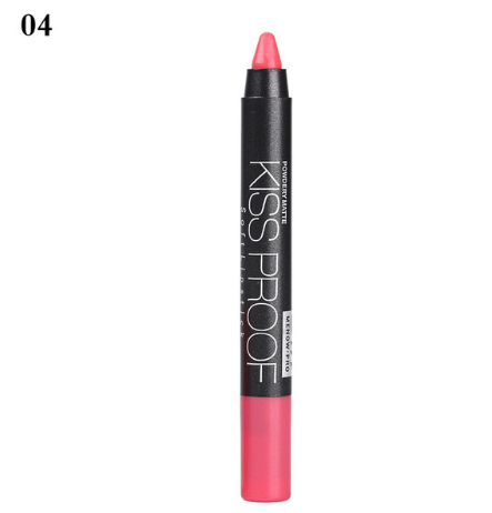 Waterproof Kiss-Proof Lip Pencil Lipstick, Longwear