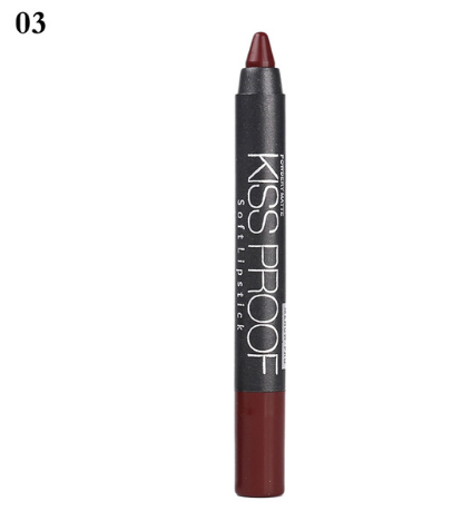 Waterproof Kiss-Proof Lip Pencil Lipstick, Longwear