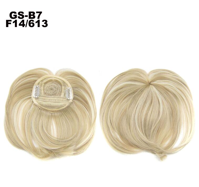 Clip In Bangs Synthetic — Blunt Fringe Hairpiece in 9+