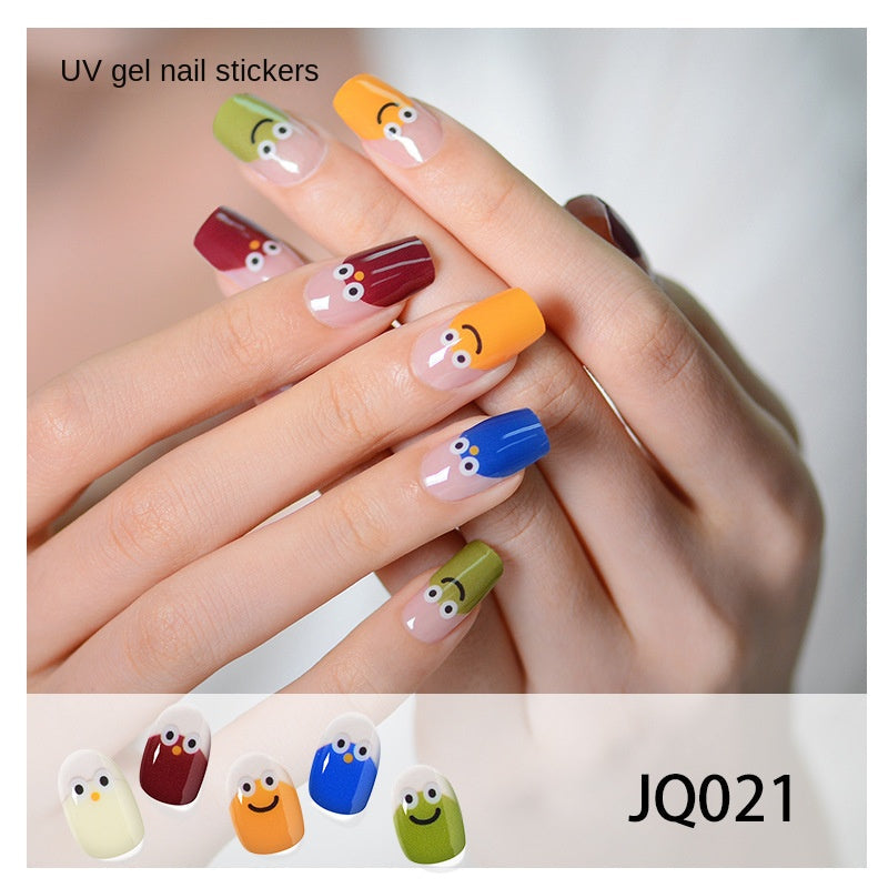 Semi-Cured UV Gel Nail Stickers — Salon Art in Seconds