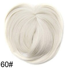 Clip In Bangs Synthetic — Blunt Fringe Hairpiece in 9+