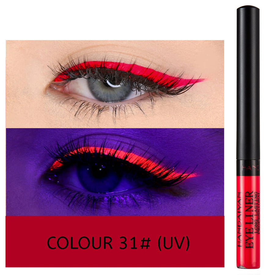 12-Color Matte Liquid Eyeliner Set for Bold Eye Looks