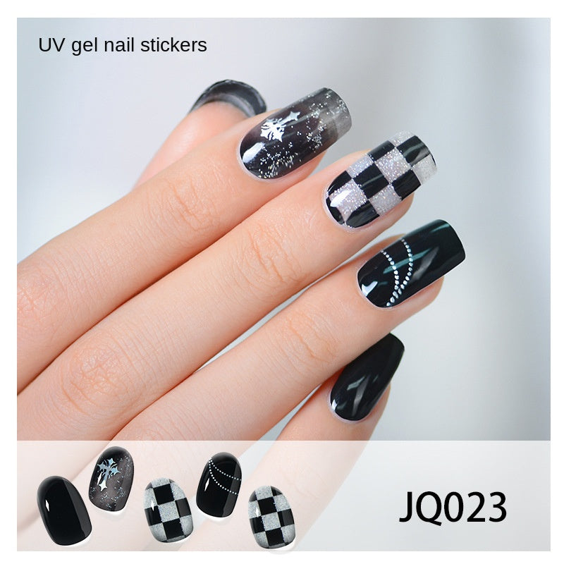 Semi-Cured UV Gel Nail Stickers — Salon Art in Seconds