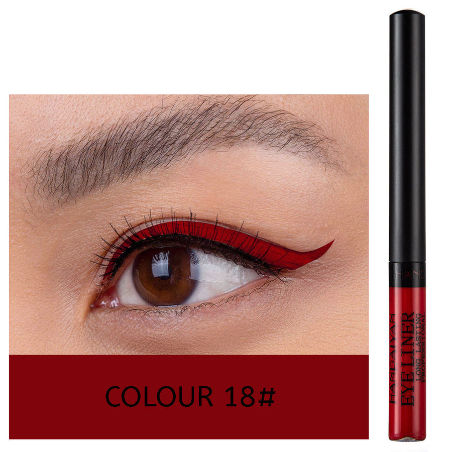 12-Color Matte Liquid Eyeliner Set for Bold Eye Looks