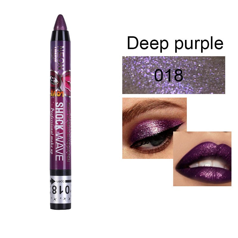 Eye and Lip Pencil Set: 36 Glitter Shades, 2-in-1