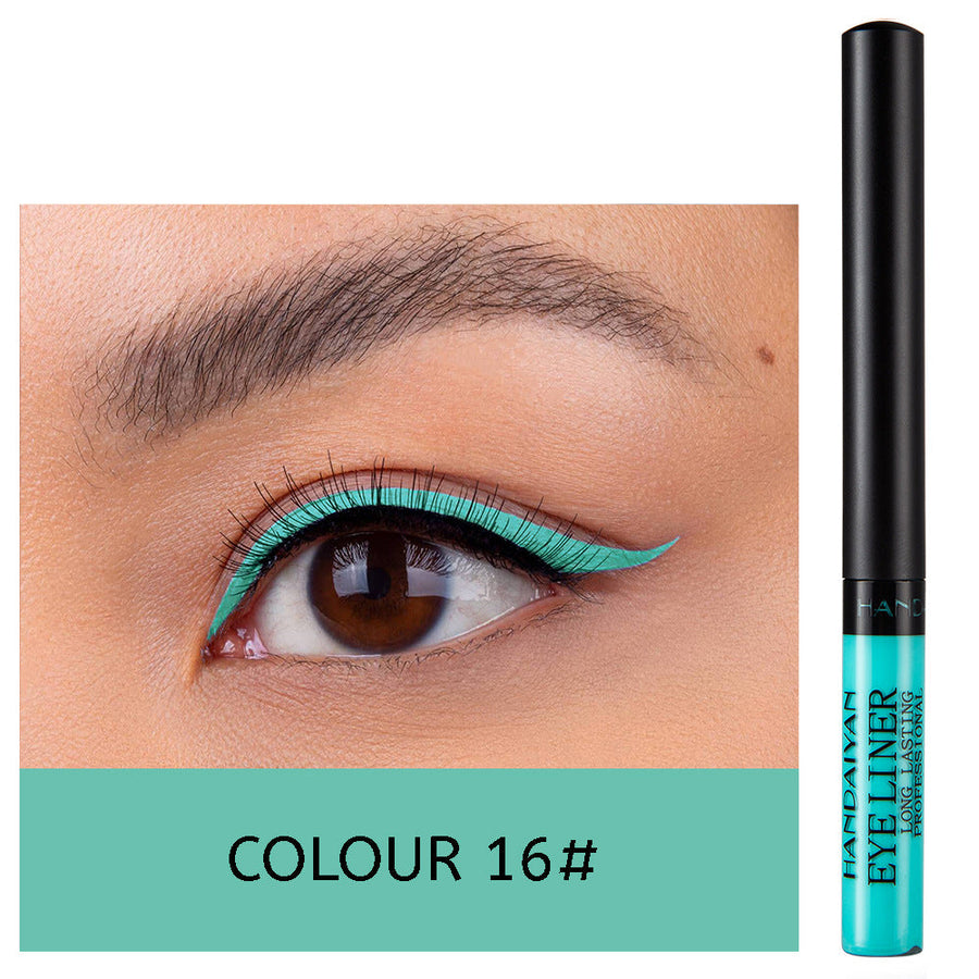 12-Color Matte Liquid Eyeliner Set for Bold Eye Looks