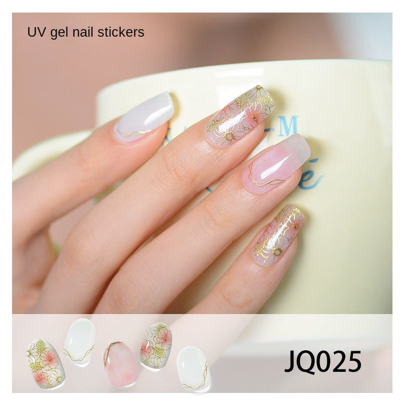 Semi-Cured UV Gel Nail Stickers — Salon Art in Seconds