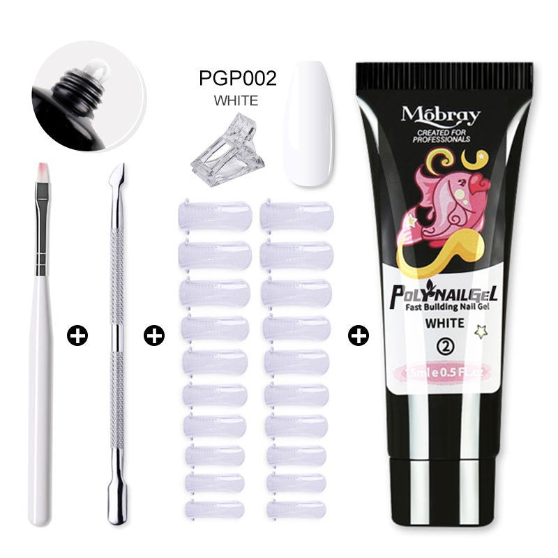 Gel Nail Extension Kit — Salon-Quality Cured Gel and Tips