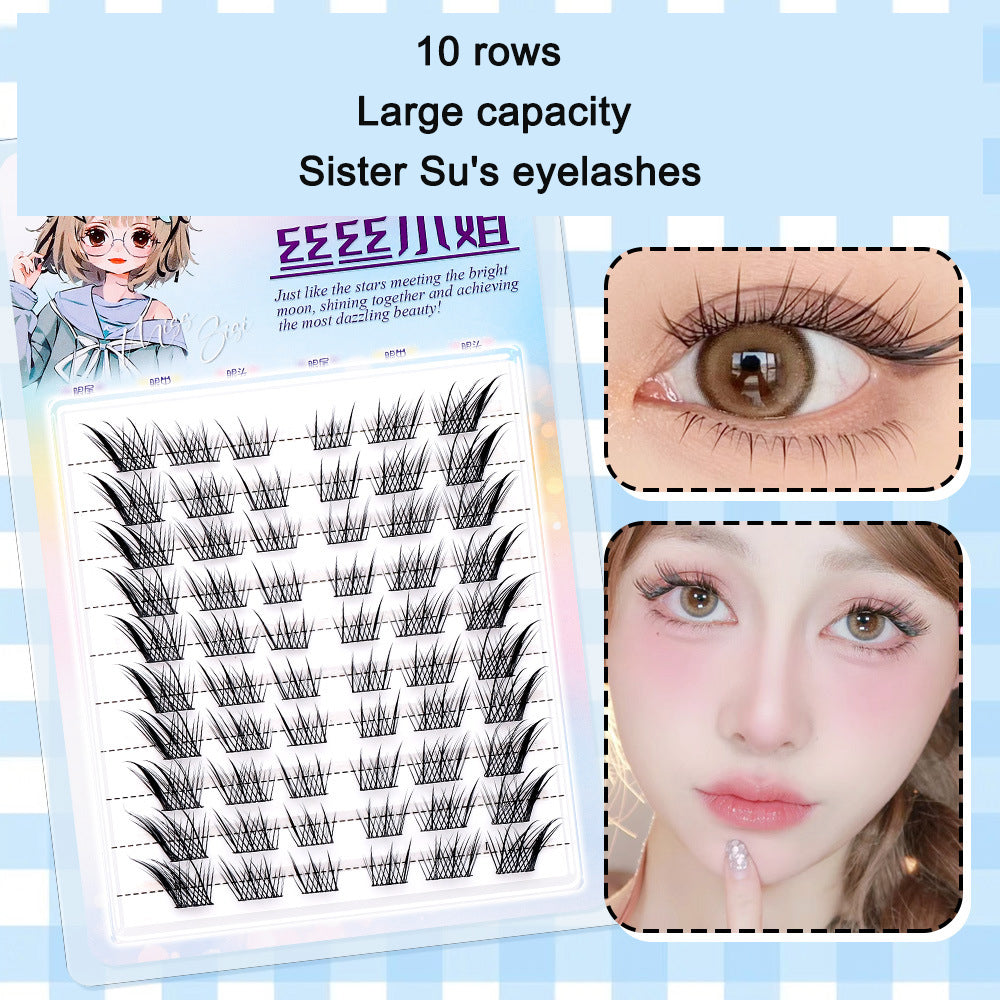 Segmented False Eyelashes for Custom Natural Volume