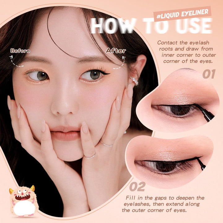 Waterproof Liquid Eyeliner Pen for Precise 12H Wear