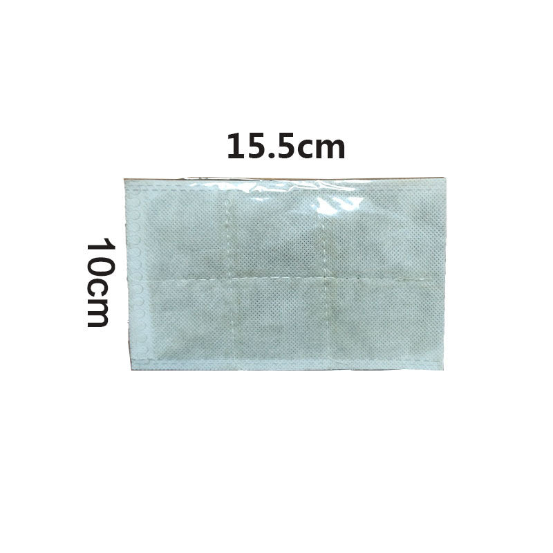 Multiple sachets fanned across marble surface with blue tape, showing versatility and storage
