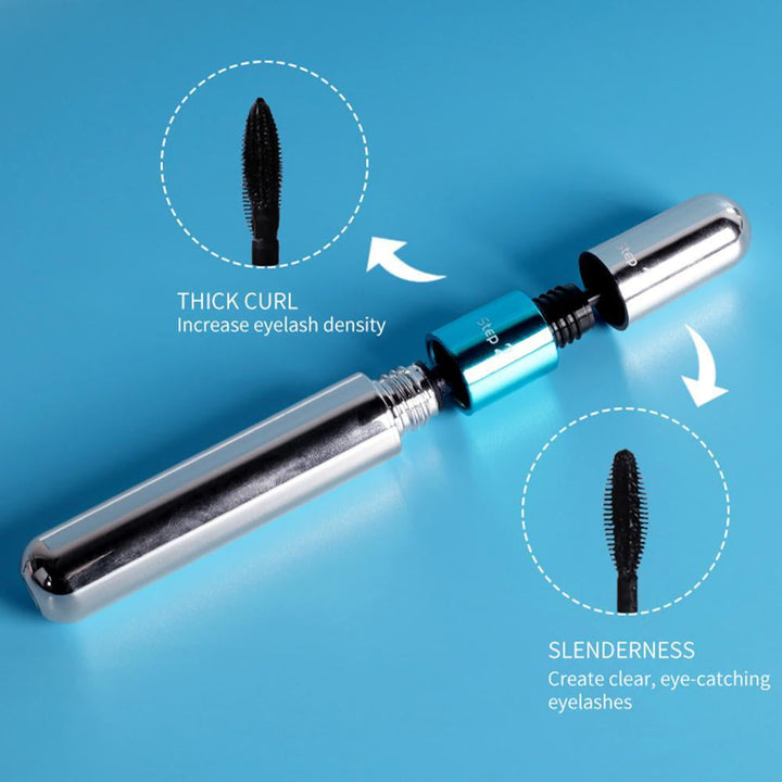 4D Silk Fiber Mascara — 2-in-1 Thick Curl & Sharp Length