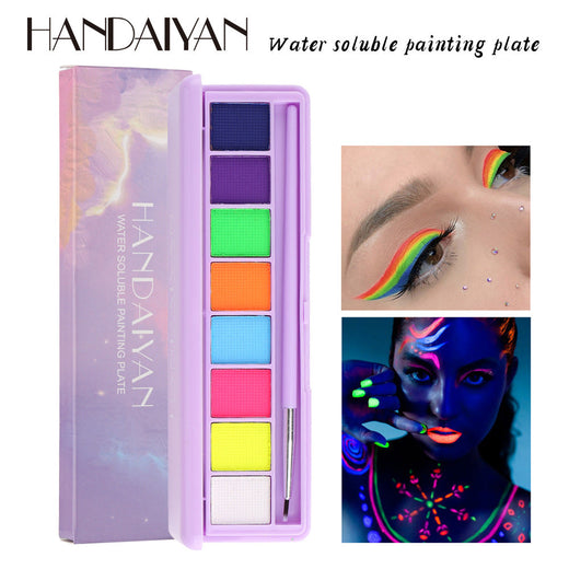 Water-Soluble Face Paint Palette for Vivid Body Art