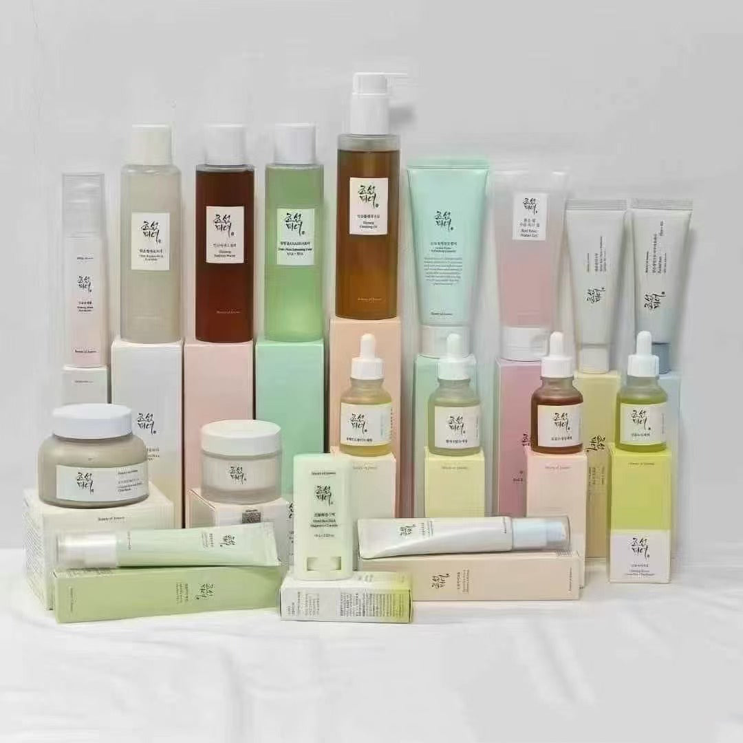Same collection displayed against neutral background showing product organization and diversity