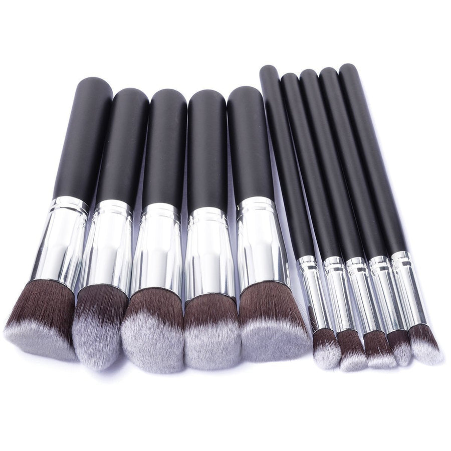 10‑Piece Makeup Brush Set — Flawless Blending for Face & Eyes