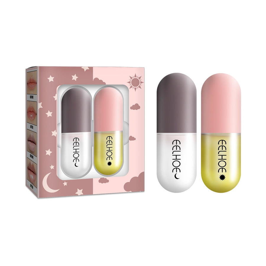 Day & Night Lip Plumping Capsule Duo for Fuller Lips