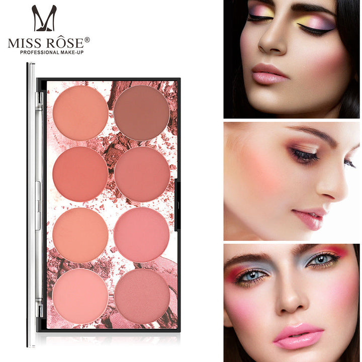 Matte Blush Palette: 8 Natural Shades For Any Look