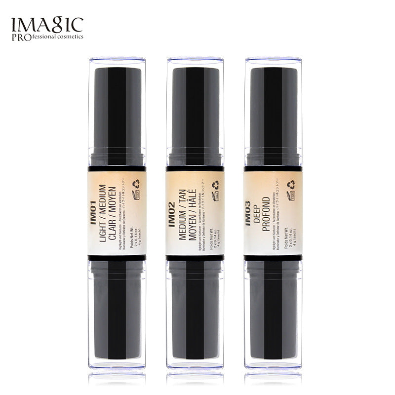 Double-Ended Contour Stick Highlighter Pen for Face