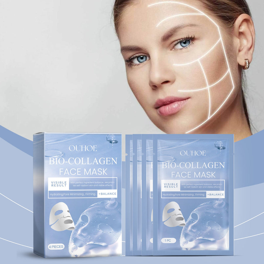 Bio-Collagen Face Mask Set for Fine Lines & Hydration