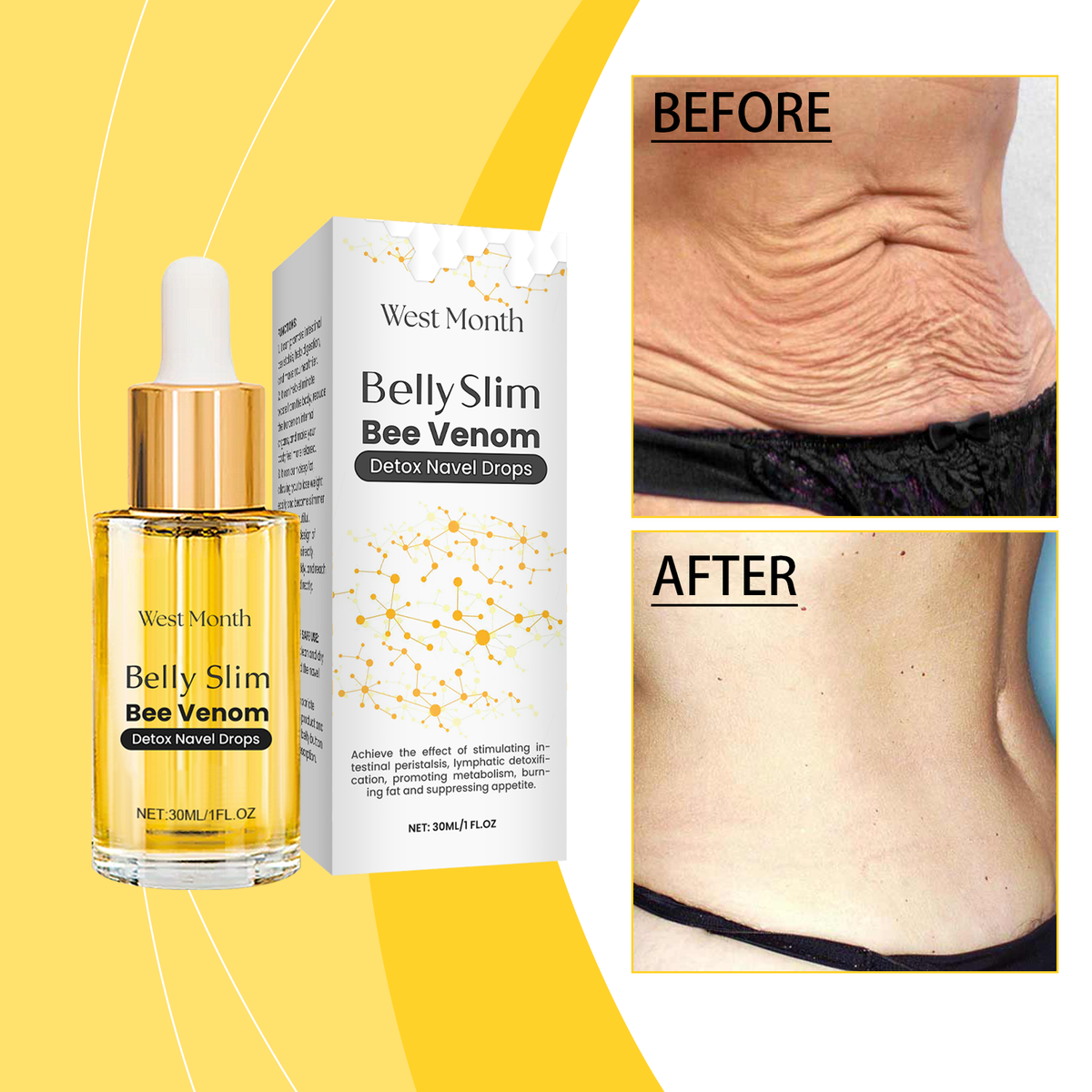 Bee Venom Body Essence for Firmer, Smoother Belly Skin