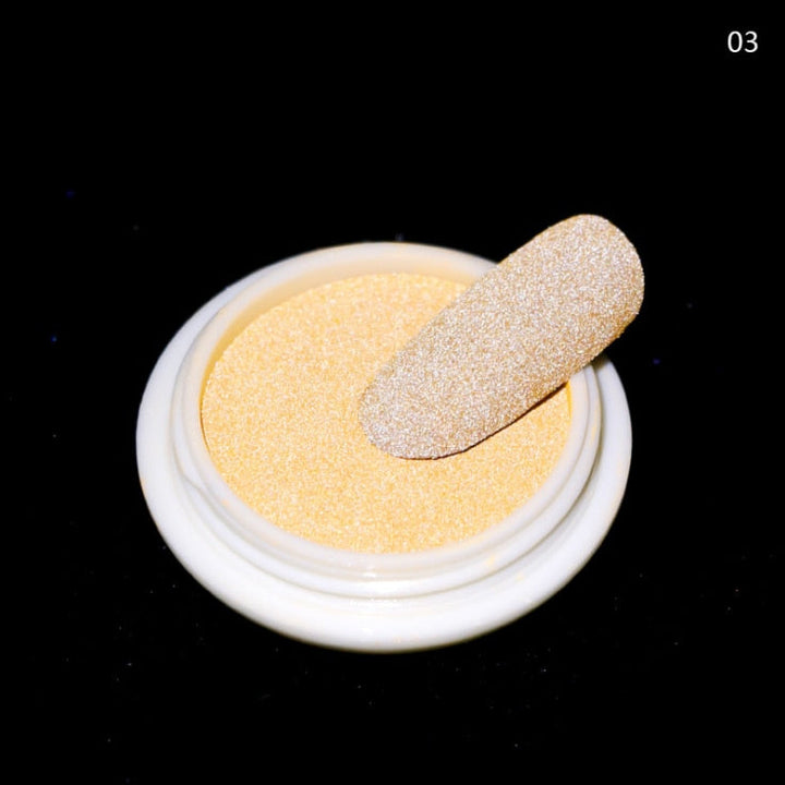 Reflective Nail Glitter Powder — Glow-in-the-Dark Disco Shine