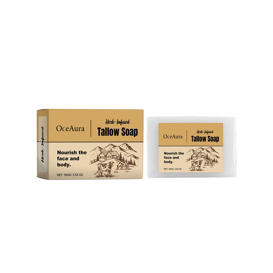 Tallow Soap Bar for Dry, Sensitive Skin – Herb Infused