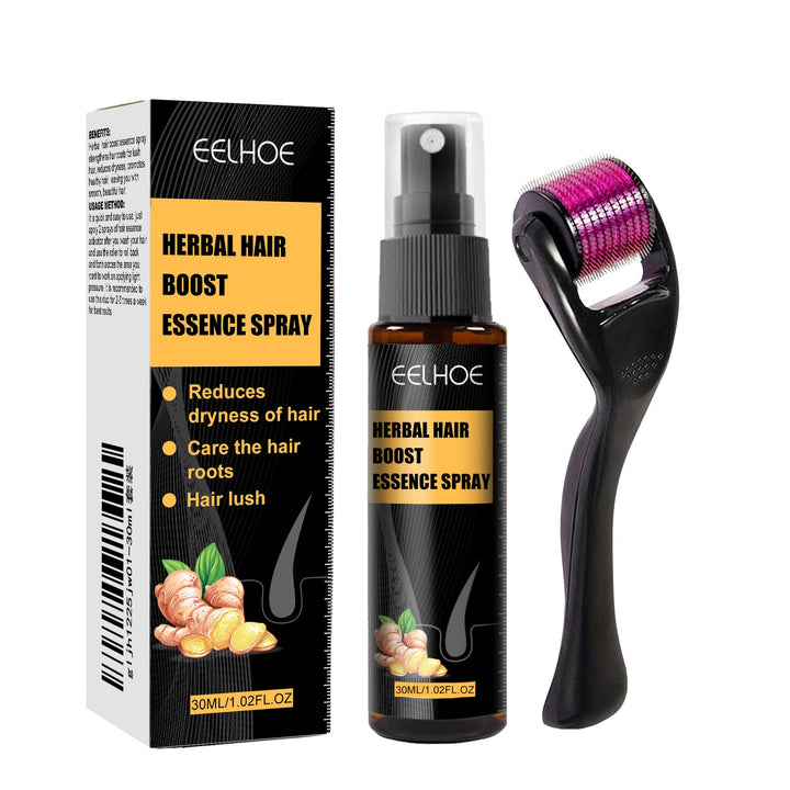 Herbal Scalp Spray & Roller for Dry, Thinning Hair