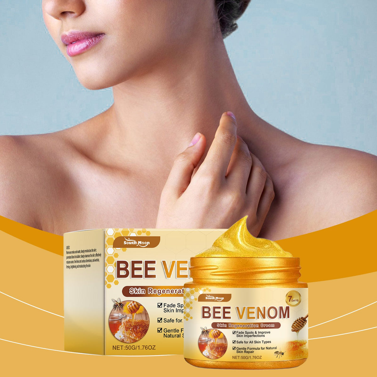 Bee Venom Face Cream for Brightening & Smooth Skin
