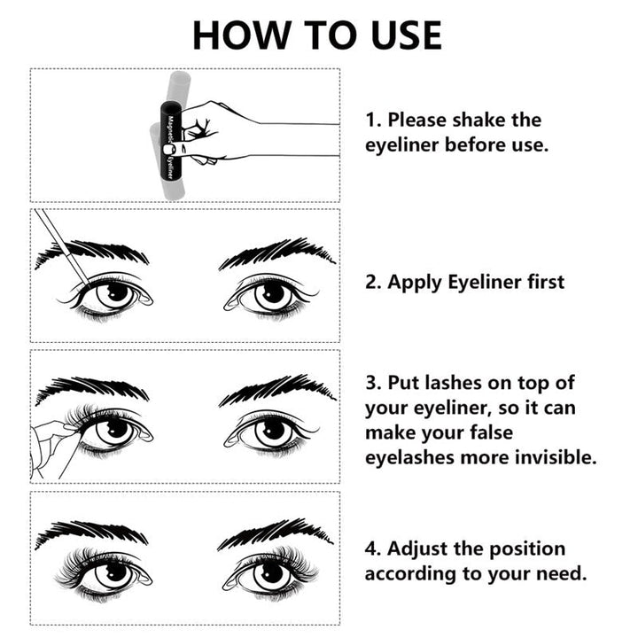 Magnetic Lash Kit: No-Glue Lashes & Waterproof Eyeliner