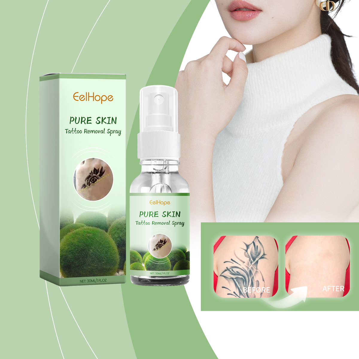 Tattoo Fade Care Spray for Soothing Daily Skin Recovery
