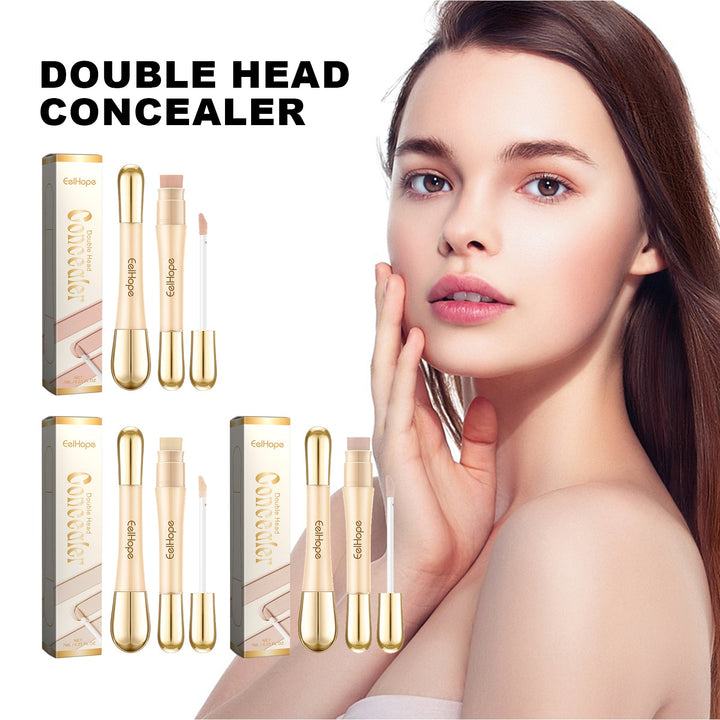 Double Head Concealer for Brightening, Even Coverage
