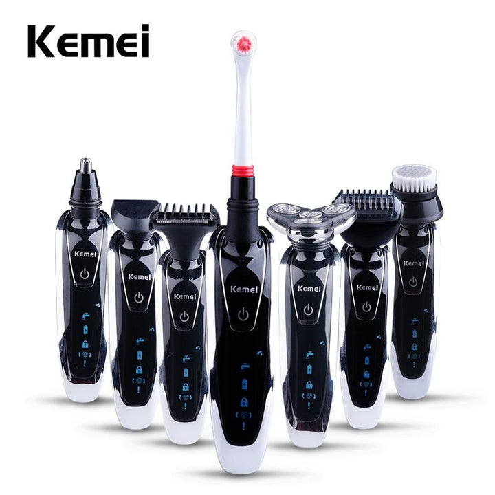 7-in-1 Electric Shaver — Precision Beard, Nose & Hair Trimming