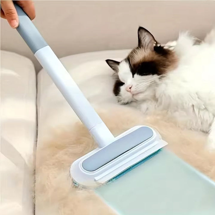 3-in-1 Pet Hair Remover Brush with Adjustable Handle