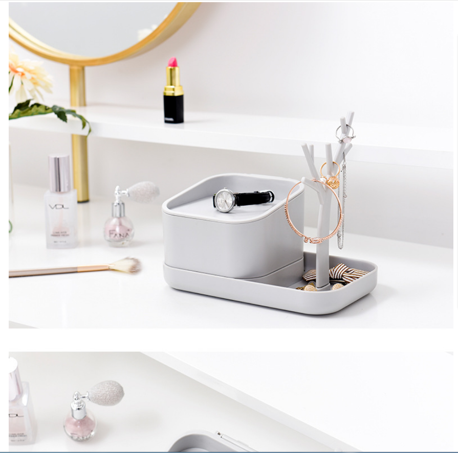 Makeup Organizer Storage Box – All-in-One Vanity Declutterer