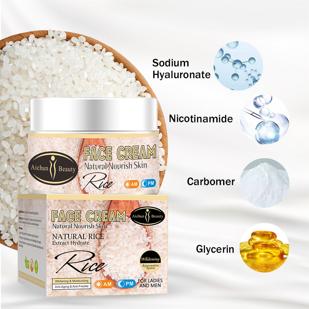 Rice Face Cream for Hydrated, Brighter-Looking Skin