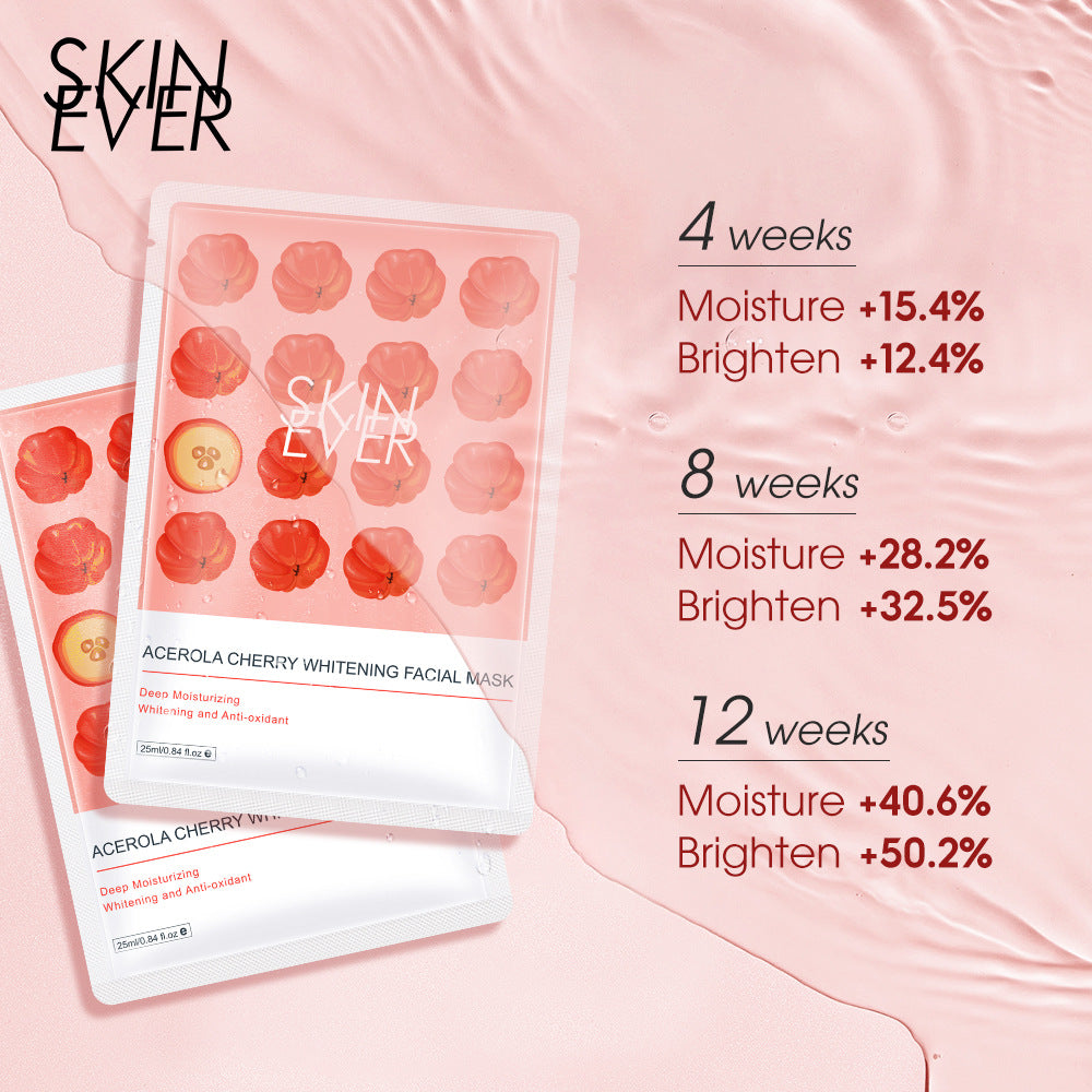 Acerola Cherry Sheet Masks for Hydrated, Brighter Skin