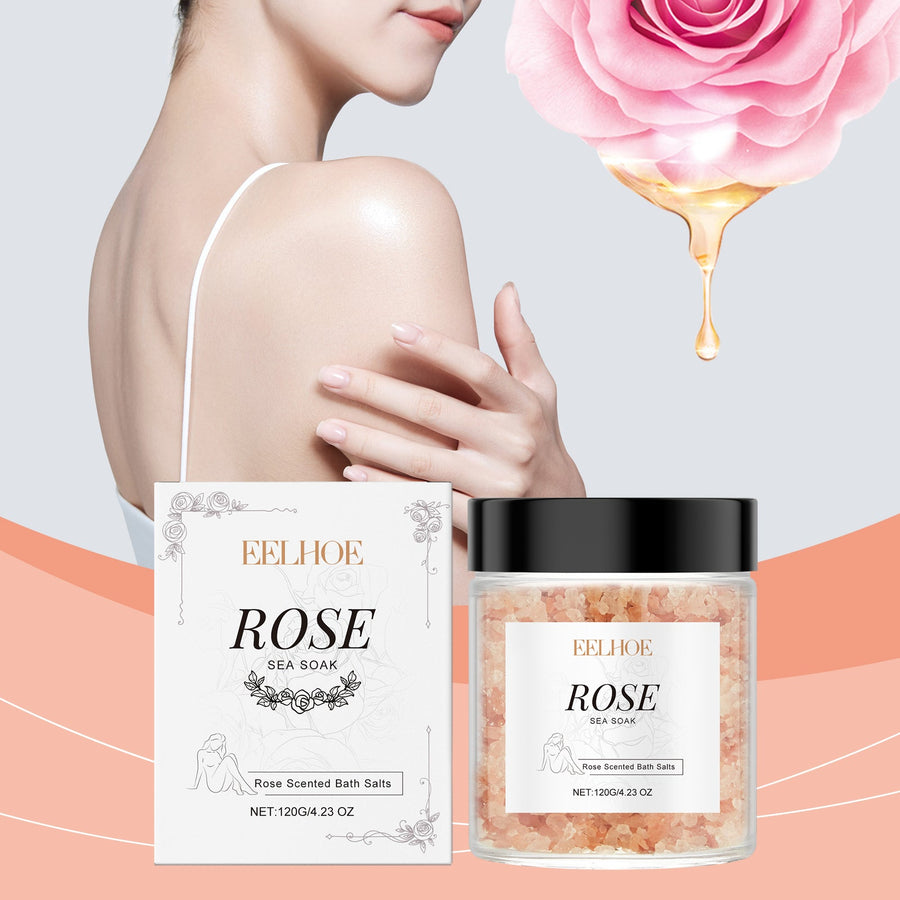 Rose Bath Salts for Soothing, Moisturized Skin Care